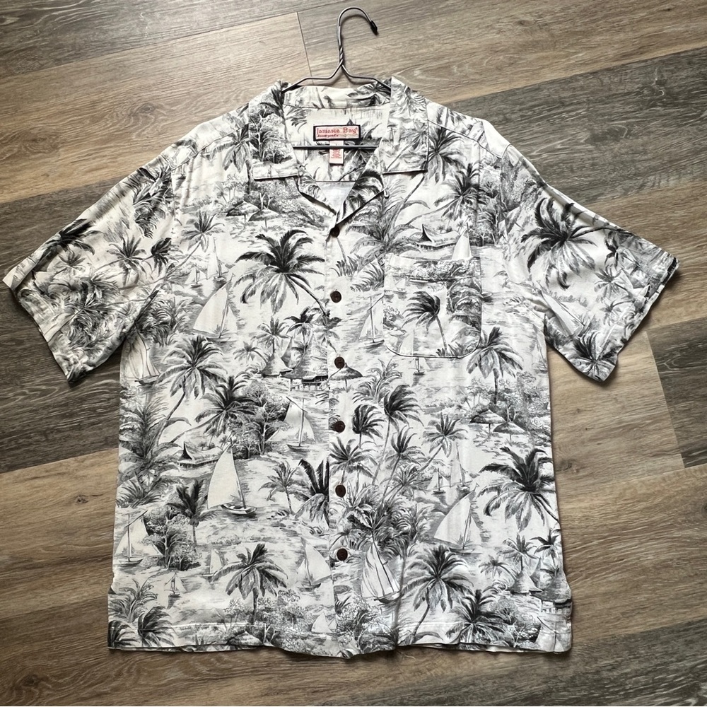 Tropical Palm Print Casual Shirt